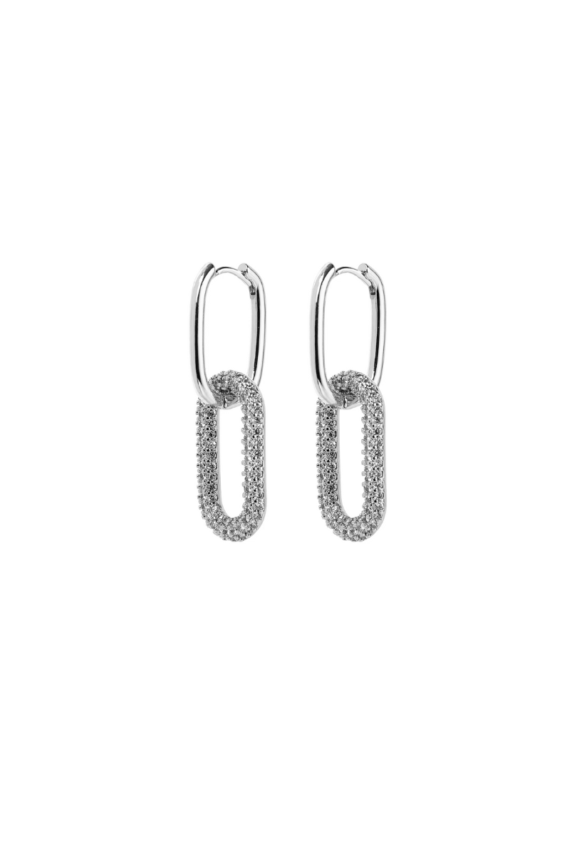 Double Link Drop Earrings