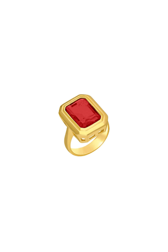 Large Ruby Cocktail Ring