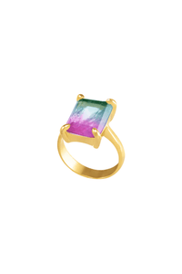 Blue Purple Tourmaline Ring