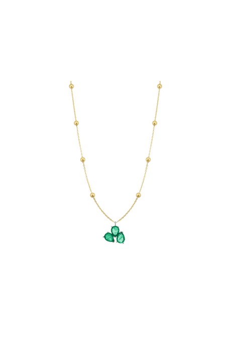 Triple Emerald Necklace