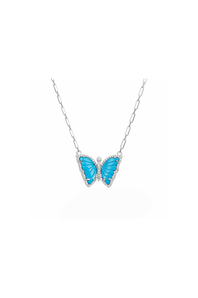 Turquoise Butterfly Necklace